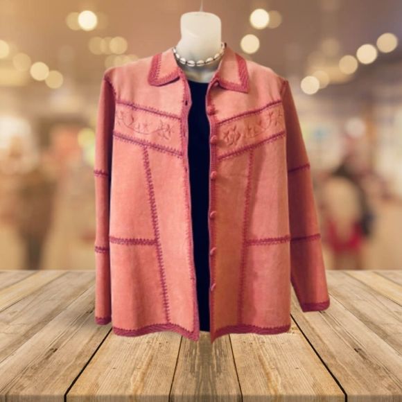 た*ぬ様 harapeco Suede blouson Vintage Pink harapeco Suede blouson Vintage Pink